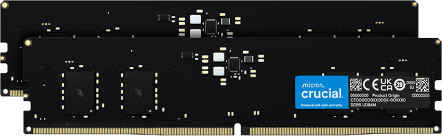 Crucial 16GB Kit (8GBx2) DDR5-4800 UDIMM | CT2K8G48C40U5 | crucial.com